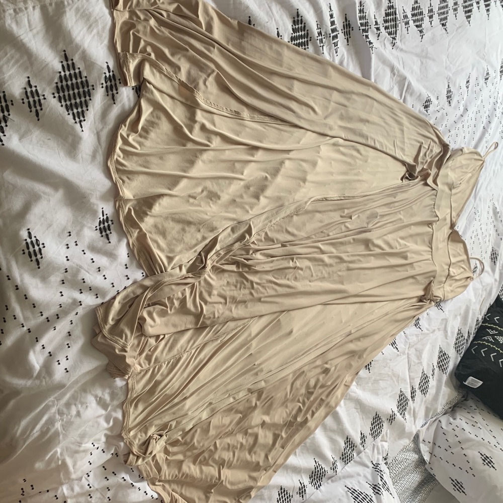 Spaghetti strap dress with built in onesie